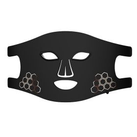Photon IPL Device Household Silicone Color Light Mask Infrared Electronic Beauty Apparatus Lamp Beauty Apparatus (Option: Black-LED Light Style)