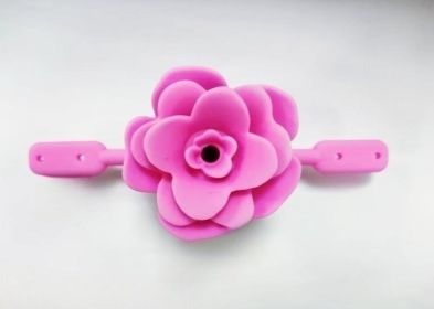 Rose Silicone Mouth Ball Food Grade (Color: pink)
