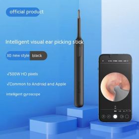HD Visual Earpick Tool For Children (Color: black)