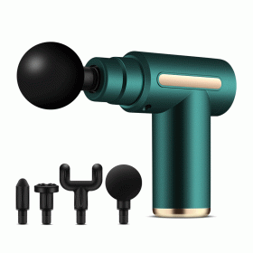 USB Mini Massage Fitness Equipment Neck Cream Grab (Option: BX720 Green-99 Gear LCD 1500mAh)